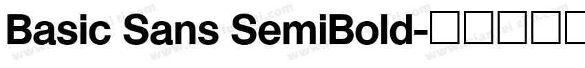 Basic Sans SemiBold字体转换